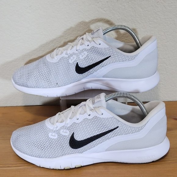 Nike Shoes - Nike Flex TR7 White/Grey Athletic Shoes Size 9